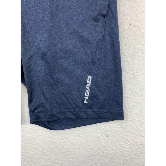 HEAD Men's Small Navy Blue‎ Tennis Shorts Pockets Drawstring Gymwear - Picture 2 of 10